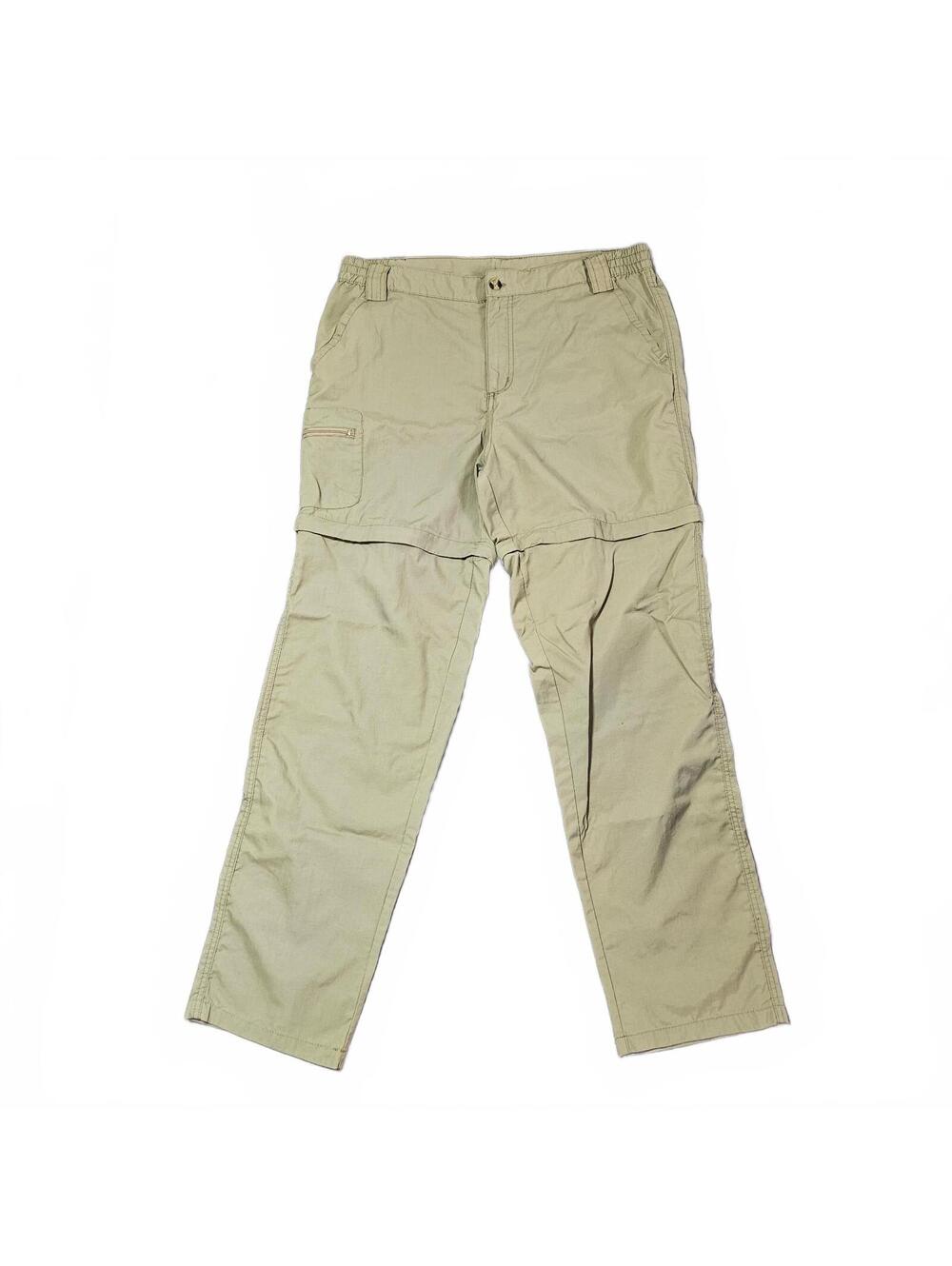 Dakota Grizzly Men M Khaki Convertible Cargo Pants Lightweight Nylon Hike Climb